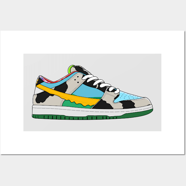 Running Sneakers Wall Art by HSDESIGNS